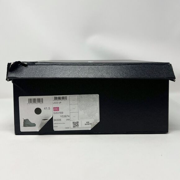 Chanel Black Leather Cap-Toe Platform Boots with Pearl Eyelets – Size 41.5 - Picture 10 of 11